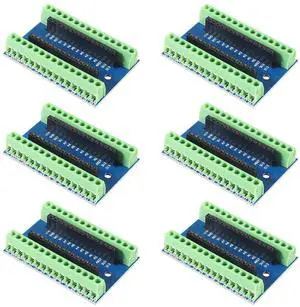 anicorn 6pcs Nano Screw Terminal Adapter Shield Expansion Board Nano V3.0 AVR ATMEGA328P-AU Module anicorn 6pcs Nano Screw Terminal Adapter Shield Expansion Board Nano V3.0 AVR ATMEGA328P-AU Module