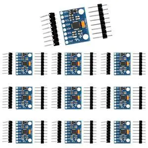 anicorn 10 Pcs GY-521 MPU-6050 MPU6050 Module,6 DOF MPU-6050 3 Axis Accelerometer Gyroscope Sensor Module 16Bit AD Converter Data Output IIC I2C DIY Kit for Arduino (10PCS mpu6050) anicorn 10 Pcs GY-521 MPU-6050 MPU6050 Module,6 DOF MPU-6050 3 Axis Accelerometer Gyroscope Sensor Module 16Bit AD Converter Data Output IIC I2C DIY Kit for Arduino (10PCS mpu6050)