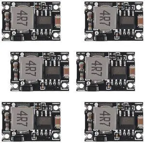 6PCS 5V Regulator Mini Reducer DC 5-30V 12V 24V Buck to 5V Buck Converter Board 1.8A Output Mini360 Small Size Aircraft Model MP1584EN DC-DC Buck Converter Adjustable Power Module 6PCS 5V Regulator Mini Reducer DC 5-30V 12V 24V Buck to 5V Buck Converter Board 1.8A Output Mini360 Small Size Aircraft Model MP1584EN DC-DC Buck Converter Adjustable Power Module