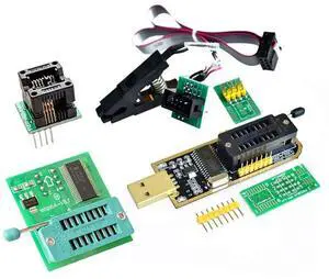 anicorn EEPROM BIOS USB Programmer CH341A + SOIC8 Clip + 1.8V Adapter + SOIC8 Adapter for 24 25 Series Flash anicorn EEPROM BIOS USB Programmer CH341A + SOIC8 Clip + 1.8V Adapter + SOIC8 Adapter for 24 25 Series Flash