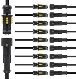 anicorn 10 Kit 1 Pin Connector,Way Car Waterproof Electrical Connector,1 pin Plug Auto Electrical Wire Connectors with Wire 16 AWG Marine for Car, Truck, Boat, and Other Wire Connections anicorn 10 Kit 1 Pin Connector,Way Car Waterproof Electrical Connector,1 pin Plug Auto Electrical Wire Connectors with Wire 16 AWG Marine for Car, Truck, Boat, and Other Wire Connections