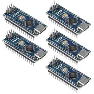 anicorn 5pcs for Nano Board CH340/ATmega+328P Without USB Cable, Type-C Connection Compatible with Arduino Nano V3.0,Welded Module anicorn 5pcs for Nano Board CH340/ATmega+328P Without USB Cable, Type-C Connection Compatible with Arduino Nano V3.0,Welded Module
