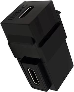 USB 3.1 Type-C Female Keystone plug socket coupler adapter for wall panel panels