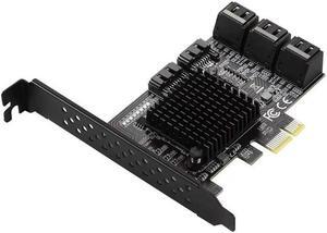 PCIE X1 SATA Gen3 6G expansion card Built-in eight-port SATA3.0 disk lift card 88SE9215