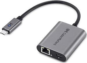 Cable Matters USB C to 2.5 Gigabit Ethernet Adapter with Charging 100W, 2.5g Ethernet to USB-C Adapter (2.5gbps Ethernet Port) - Compatible with MacBook Pro, iPad Pro, XPS, Microsoft Surface Pro