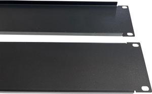 5 Pack 2U Steel Blank Panel Black for 19 inch Server Rack Premium Solid Spacer for Network Cabinet Complete with Installation Hardware and 10 inch Cable Tie