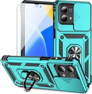 Cellular Phone Case for Motorola Moto G Stylus 5G 2023, Mint w/ Slide Camera 2nd gen. Military Grade, HD Screen Protector, Magnetic Ring Holder Kickstand, Protective Phone Case