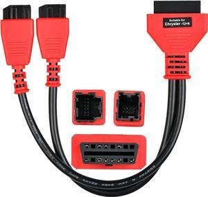 Autel Original OBD2 Adapter for Chrysler 12+8 Programming Cable Connector, Bypass Gateway Protocol Cable, Work on MaxiCOM MK808SMK808BT PRO MX900 MaxiSys MS906 PRO MS906 PRO-TS MS919 MS909 Ultra