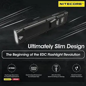 Nitecore EDC27 3000 Lumen Ultra Slim High Performance EDC Flashlight