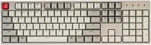 Keychron C2 Full Size Hot-swappable Wired Mechanical Keyboard Compatible with Mac, Keychron Red Switch, 104 Keys ABS Retro Color Keycaps Gaming Keyboard for Windows, USB-C Type-C Braid Cable