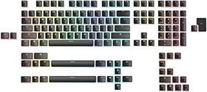 Glorious Aura V2 (Black) - PBT Pudding Keycaps for Mechanical Keyboards - ANSI (US), ISO Compatible - Supports Full Size, TKL, 75%, 60% Layouts