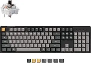 Keychron C2 Pro Wired Custom Mechanical Keyboard Full Size Layout QMK/VIA Programmable Macro RGB Backlit with Hot-Swappable Keychron K Pro Brown Switch OEM Profile PBT Keycaps for Mac Windows Linux