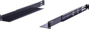 1U 4-Post Server Rack Rail, 20.2-32 Inch Adjustable Depth - 110lbs Capacity