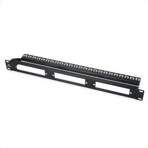 Cable Matters Rackmount 1U 19 Blank Fiber Patch Panel with LGX Adapter Slots in Black