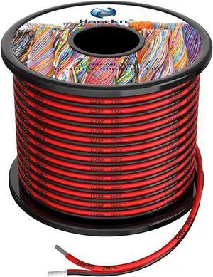 12 Gauge Electrical Wire 2 Conductor Parallel Silicone Wire 30ft [Black 15ft Red 15ft] 12 awg Flexible Extension Cable Cord Stranded Tinned Copper Wire Hookup Model Battery Cable Lead Wire High Temp