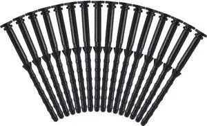 16PCS Black Rubber PC CPU/Case Fan Mounting Screws Vibration Reducing Anti Noise Screws Fan Rivet XDX-7145