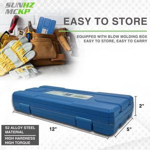 SUNHZMCKP Master Hex Bit Socket Set, 32 Piece 1/4", 3/8", & 1/2" Drives| S2 Steel Machined Bits | Standard SAE and Metric Sized Sockets
