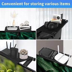 13-Inch Wide Platform Adjustable TV Top Shelf, Screen Top Shelf Mount, Monitor Top of TV Shelf Mounting Bracket for Streaming Devices, Cable Box, Router and Home Decor TV Top Storage Bracket-1 Pack