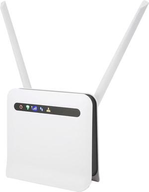 4G LTE Router, Dual Band FDDTDD SIM Card Router, Convenient Fast Durable Outdoor CPE Router, Insert The SIM Card, Easily and Quickly. (CP10 US Plug)