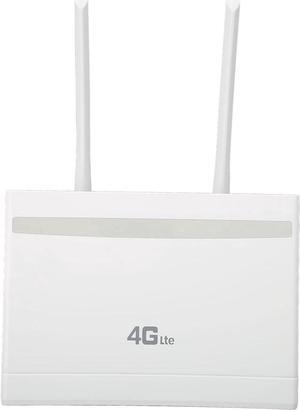 4G LTE CPE Router, 4G FDD LTE Router with 3 Internet Interfaces, 300Mbps WiFi Router with WAN LAN for Windows,for OS X,for Linux,for Android(US Plug)