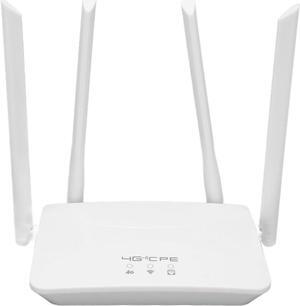 WiFi Router, 300Mbps 4G LTE Modem Router with SIM Card Slot, 4 5dBi Antennas, Firewall, 200 Meters & Connect 1020 Devices, 4G Cellular Router for B1 3 5 40 for Asian Area (US)