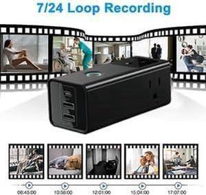 Hidden Camera Wall Outlet Camera Charger HD 1080P Spy Camera WiFi Nanny Cam with Video and Motion Detection Cameras for Home Security Indoor/Outdoor