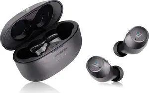 LYPERTEK SoundFree S20 - True Wireless in-Ear Headphone with QuickConnect, Wireless Charging, Ambient Sound, IPX5, 8+40h Playtime, Black