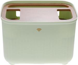 Cable Organizer Box Desktop Router Storage Box Plastic Router Holder Router Cable Management Case Cable Management Box (Color : Light Green)