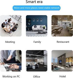 4G LTE Wireless Router with SIM Card Slot, 300Mbps Unlocked Wireless Mobile WiFi Hotspot Router with 2x5dBi High Gain Dual Antenna (US Plug)