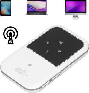Portable 4G LTE WiFi Router, 150mbps Mobile Hotspot with USB Data Cable, Support B1/3/5/8/38/39/40/41 M80 (White)