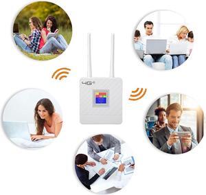 Wireless Mobile WiFi Hotspot Router, 100-240V 4G LTE Wireless Router High Sensitivity 300Mbps Unlocked for Europe Area for Office (US Plug)
