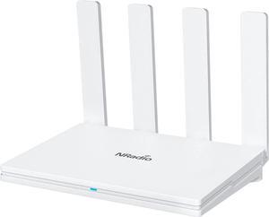 NRadio WiFi Router, AC1200 Dual Band Wireless 4G LTE Router with SIM Card Slot, Unlocked Mobile Hotspot for Home Office - Plug and Play (4 Antenna),C6