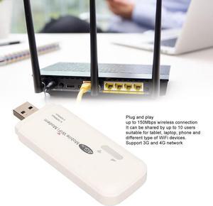Wireless Portable Router,4G WiFi Modem Supported 10 Users,Wireless LTE Router for Laptop Desktop Car Travelling