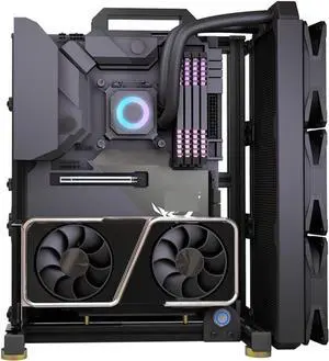 Computer Case Modding EATX Open PC Case Frame ITX MATX ATX Gamers Cabinet DIY Cooler Desktop Computer Aluminum Creative Tower Gaming Dynamic(ATX 34), 1