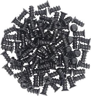 M5x10 Black Zinc Computer Case Fan Screws, Computer Cooling Fan Mount Screws, Mounting PC Case Fan Screws, 100 PCS