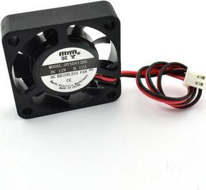 2-Pack DC 12V Mini Cooling Fan 2Pin Brushless Small Exhaust Fan for 3D Printer Makerbot Accessories Computer CPU Cooler 40x40x10mm