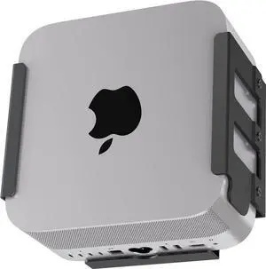 Mac Studio Mount, IFCASE Heat Dissipation Design Anti-Scratch Inner Aluminum Under Desk, Wall Mount Stand for Mac Studio M2 M1 Max, Ultra (Black)