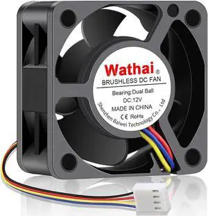 Wathai 40mm x 20mm PWM Computer Fan 12V Duall Ball for 1U Servers, Network Equipment, 4Pin 40x20mm, High Performance Cooling