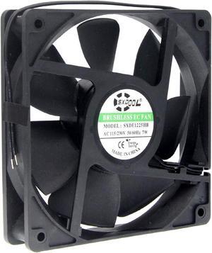 EC AC Cooling Fan 120X120X25mm 120mm AC 110V 115V 120V 220V 240V for Chassis case cabinets