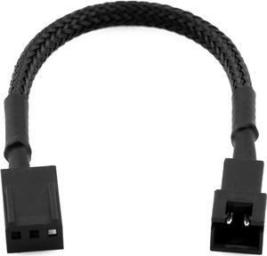 CRJ Mini XH-2.5mm 2-Pin Male Fan to Standard 3-Pin PC Fan Adapter Cable 2-Pack