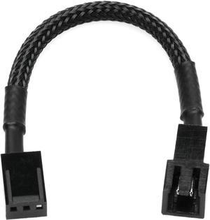 CRJ 2-Pin Male Fan to Standard 3-Pin PC Fan Adapter Cable 2-Pack