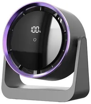 Bladeless fan desktop electric fan, small 2025 new model desktop, ultra-quiet, home office desk, charging USB