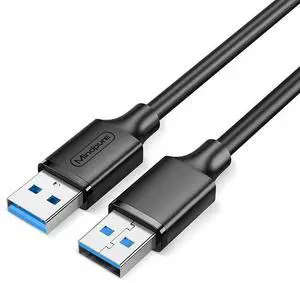 OEM customized USB cable 3.0 male-to-male computer cooler, portable hard drive data cable, oxygen-free copper usb dual male head 1.5 meters