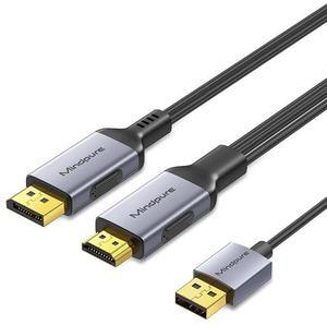 hdmi to dp conversion cable, high-definition 4k60hz laptop monitor projector adapter cable, hdmi to dp