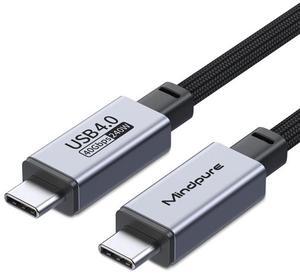 8k60hz 240w fast charging Thunderbolt 4 type-c male-to-male usb4 data cable, 1.2 meters