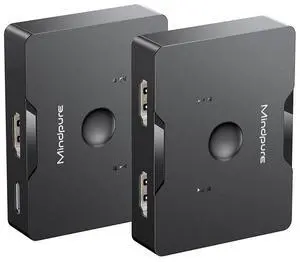 Customized one-in-two-out bidirectional screen splitter, hdmi switcher, high-definition audio and video 4k computer hdmi distributor