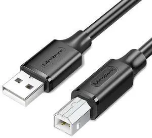 Luxun us002 usb2.0 printer data connection cable, oxygen-free copper computer black square port usb printing cable, 10 meters