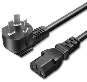 3C certified power cord, 3-core national standard three-hole three-plug type tail computer main unit, rice cooker ac national standard power cord CCC 3*0.75mm² 1.8m