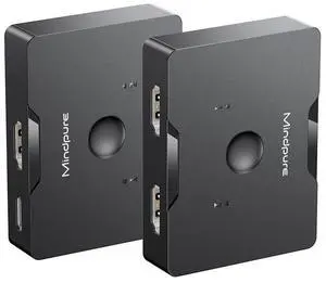 Customized one-in-two-out bidirectional screen splitter, hdmi switcher, high-definition audio and video 4k computer hdmi distributor