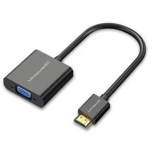 Factory-customized hdmi to vga adapter, high-definition 1080p computer with audio, hdmi to vga converter